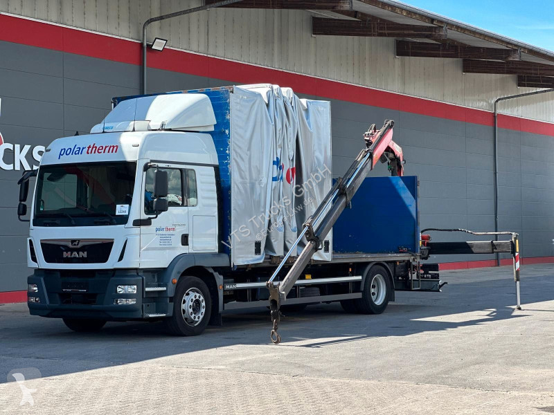 شاحنة MAN 18.340 4x2 BL Curtainsider/PALFINGER...