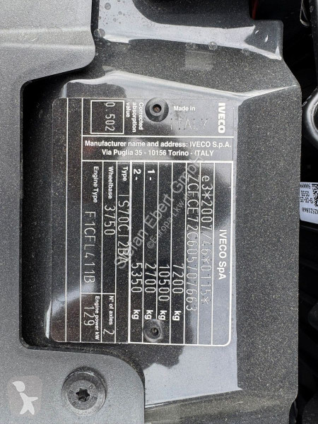 شاحنة Iveco 70C18 HA8 *R.3750mm*Automatik*LBW*