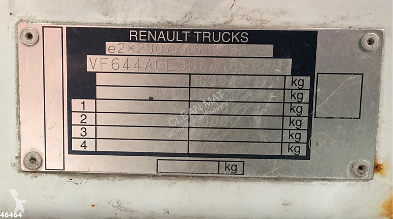 شاحنة Renault 180 Kipper HMF laadkraan Just...
