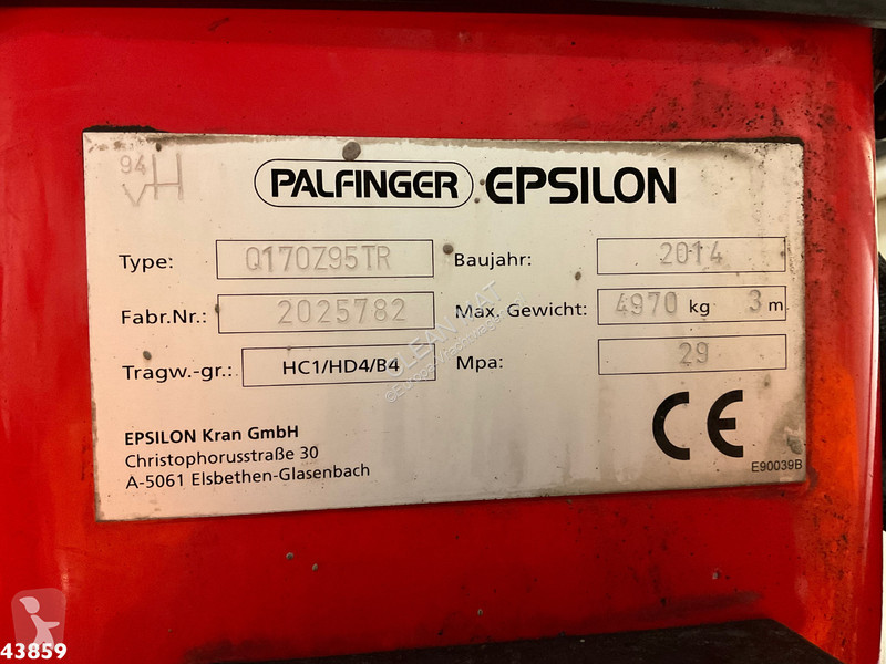 شاحنة MAN 35.400 8x4 Euro 6 Palfinger 17...