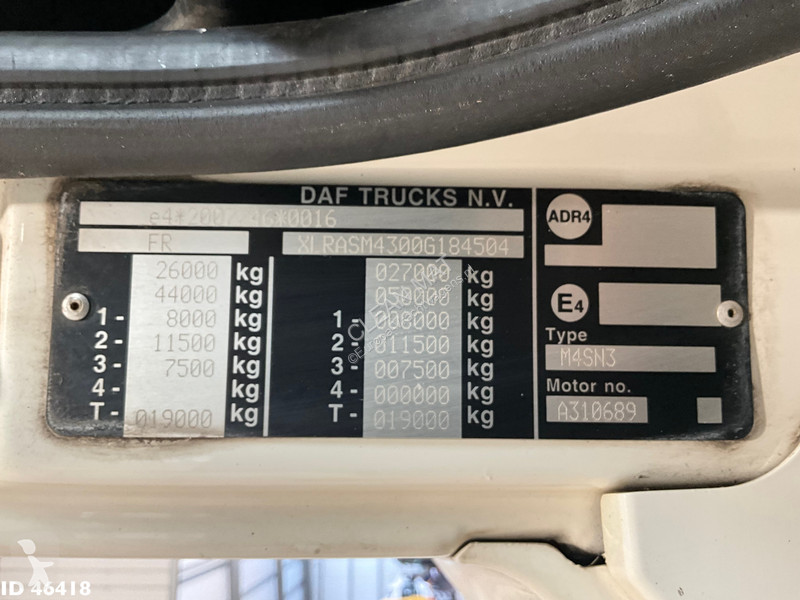 شاحنة DAF FAN  480 Euro 6 haakarmsysteem