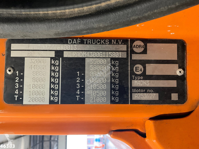 شاحنة DAF FAD  460 8x4 Euro 6 Multilift 26 Ton...