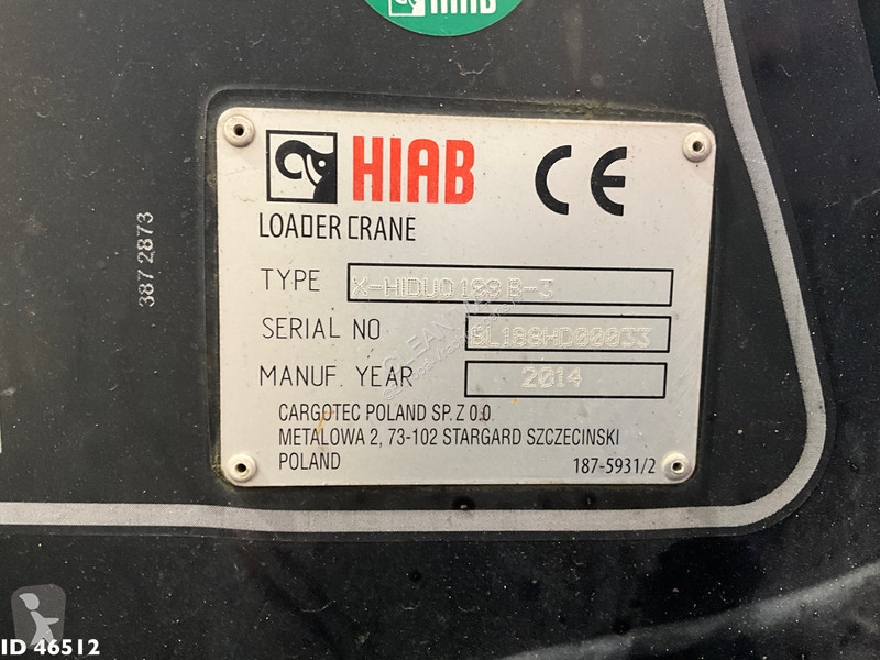 شاحنة MAN TGS Euro 6 Hiab 18 Tonmeter laadkraan...