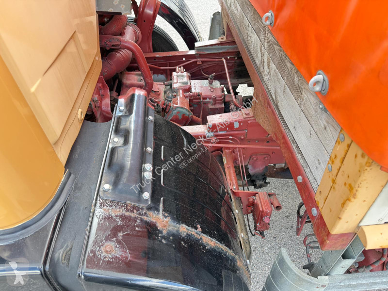 شاحنة Mercedes Plattendruckwagen Planen Aufbau...