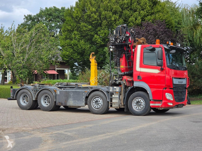 Vrachtwagen DAF 510 Palfinger Z crane. HOOK...