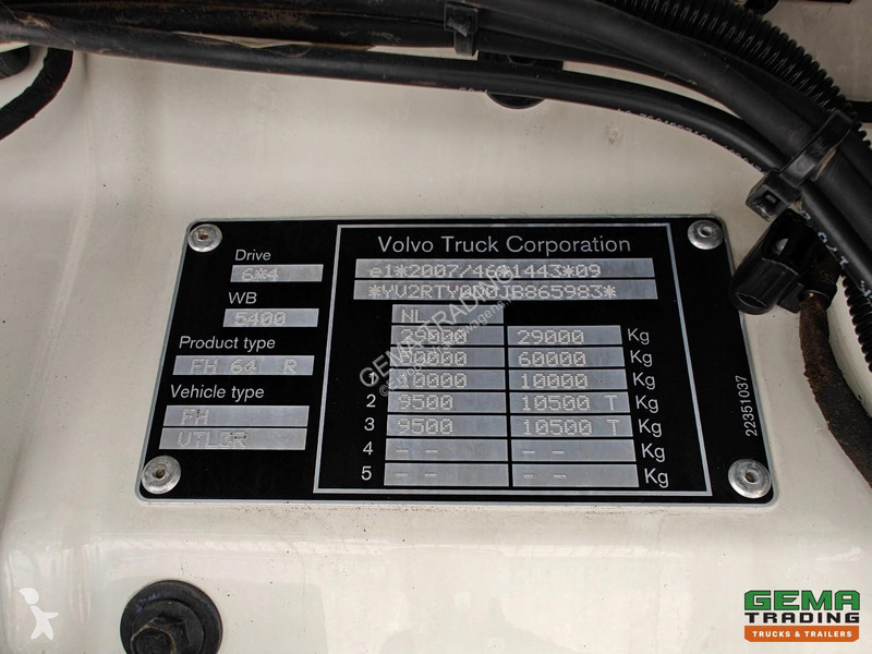 Camion Volvo 460 6x4 GlobeTrotter Euro6C - 10T...