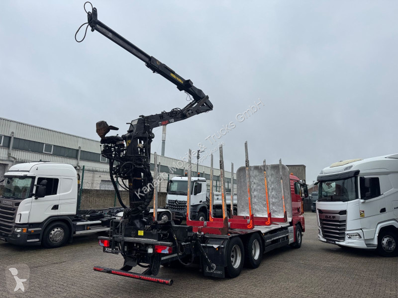 Lastbil MAN 33.500  6x4 Holztransporter Kran...
