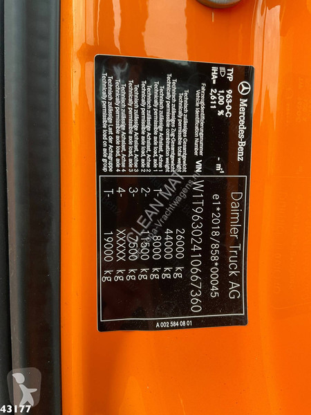 Camion Mercedes 2643 Euro 6 HMF 23 Tonmeter...
