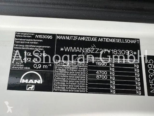 Lastbil MAN 12.210 CARRIER Supra 850/Eu 4/LBW