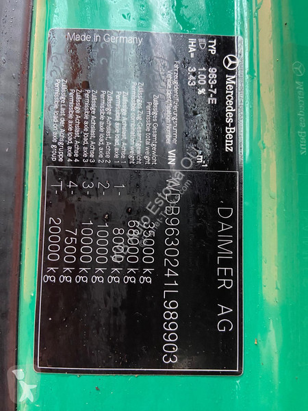 Kamion Mercedes 3563 8x4*4 RETARDER / CHASSIS...