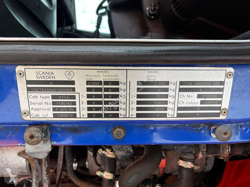 Kamion Scania T 144 460 6x2 V8 TORPEDO / FU...
