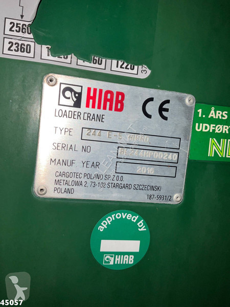 Camion Scania 490 8x4 Euro 6 Hiab 24 Tonmeter...