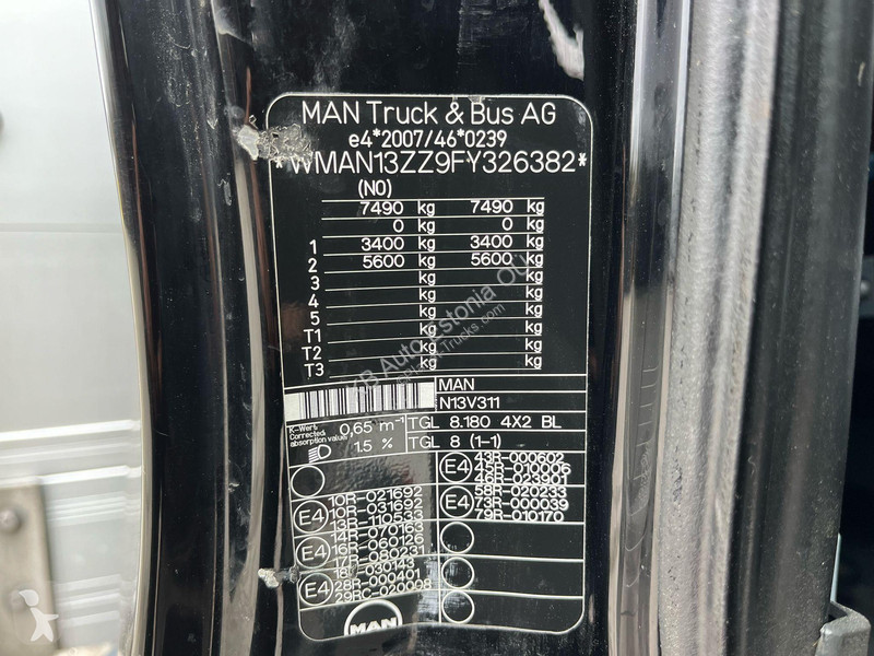 Lastbil MAN 8.180 4x2 CAB DAMAGE ! / Fassi F28...