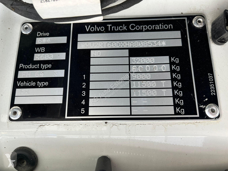 Kamion Volvo 6x4 PALIFT T 20 ton / L=5600 mm /...