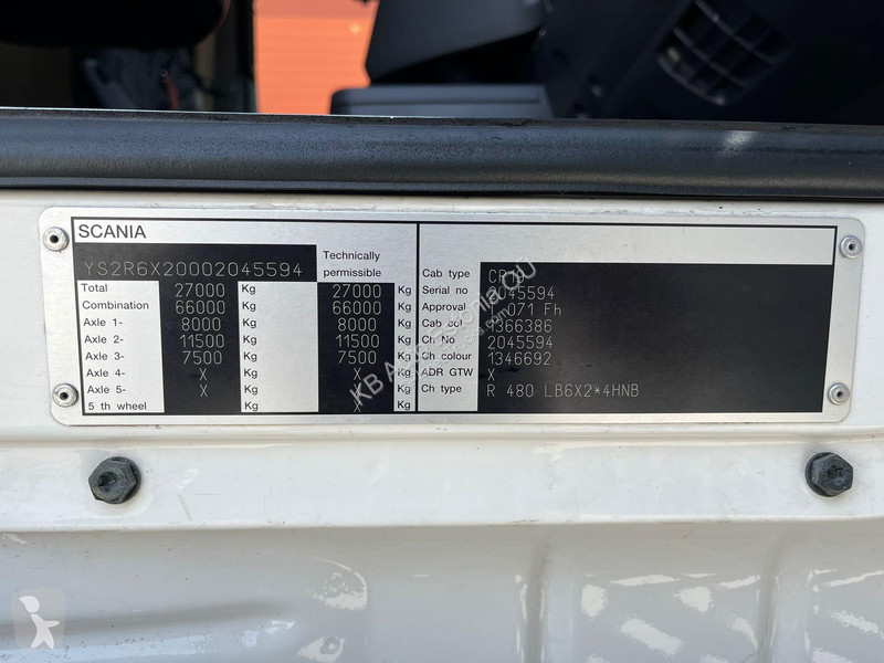 Kamion Scania R 480 6x2*4 FOR SAE AS CHASSIS /...