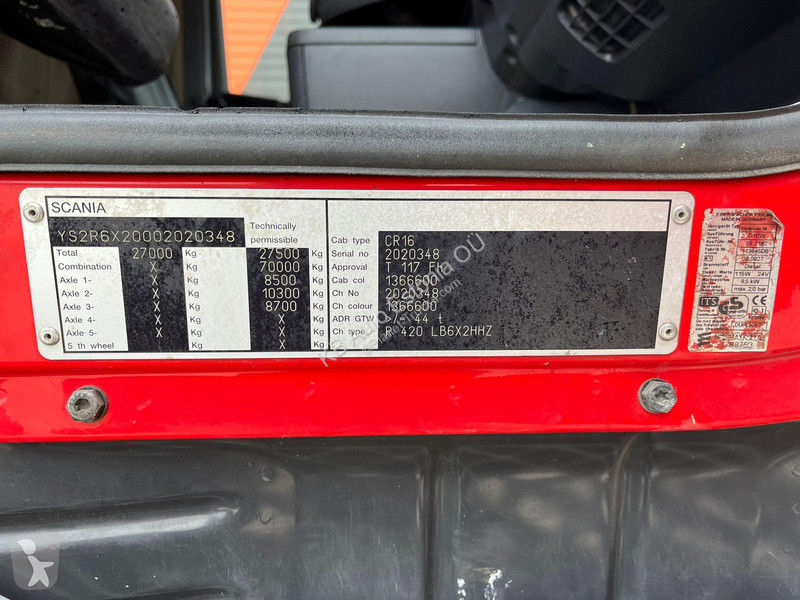 Lastbil Scania R 420 6x2 ADR / STAINESS STEE...