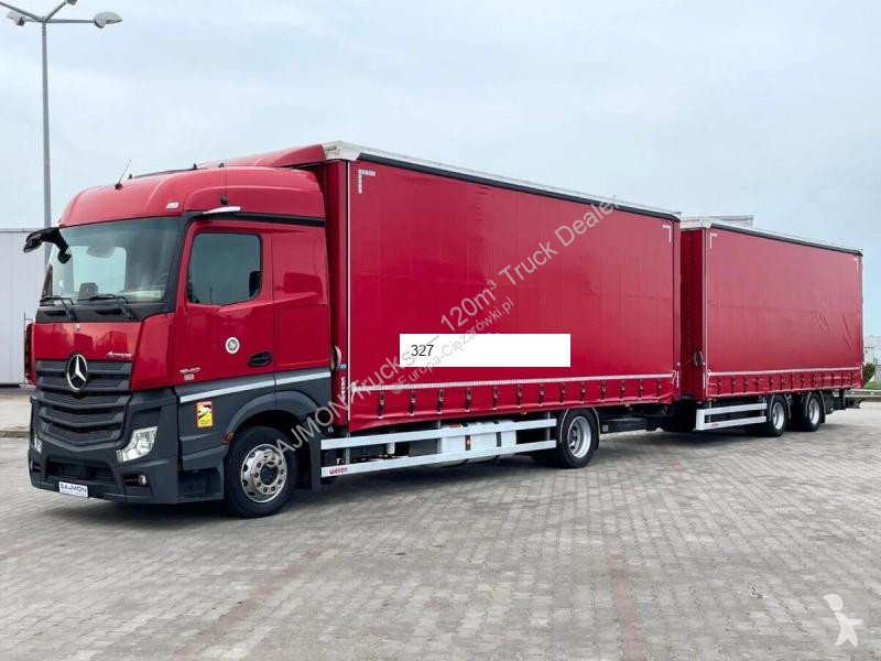 Lastbil med släp Mercedes ACTROS / ZESTAW...