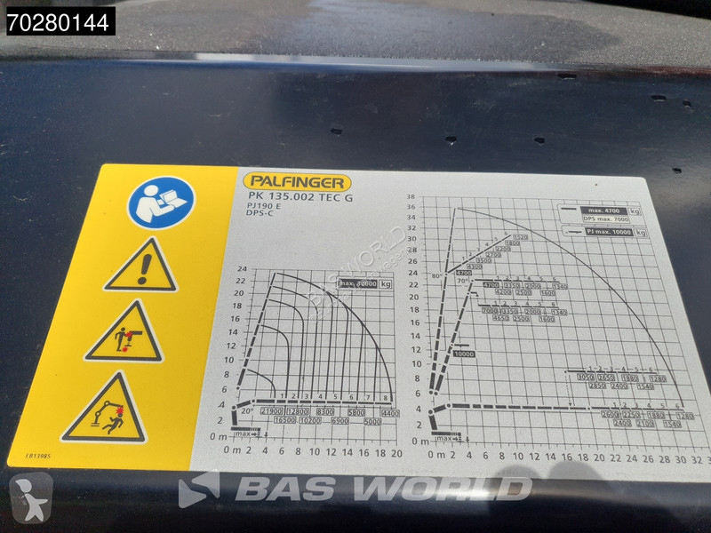 Camion MAN 35.520 8X4 Palfinger PK135.002 TEC 7...