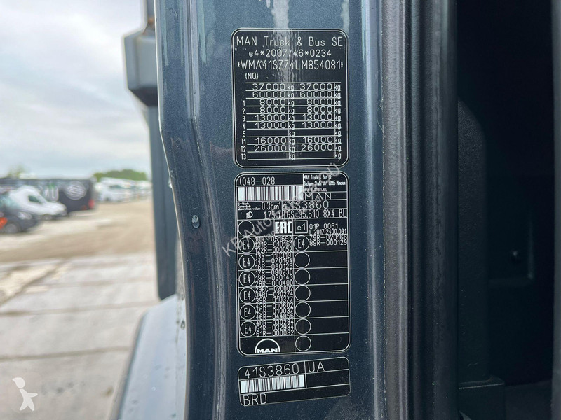 Kamion MAN 35.510 8x4 INTARDER / BOX L=5665mm