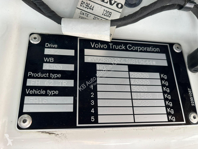 Camion Volvo 650 6x2 9 TON FRONT AXLE /...