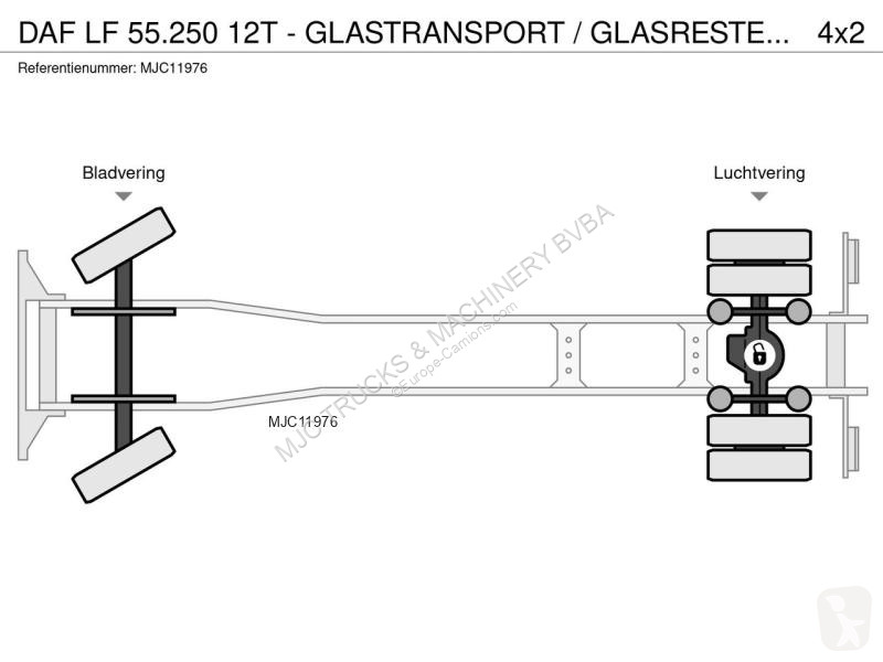Camion DAF 55250 12T - GLASTRANSPORT /...