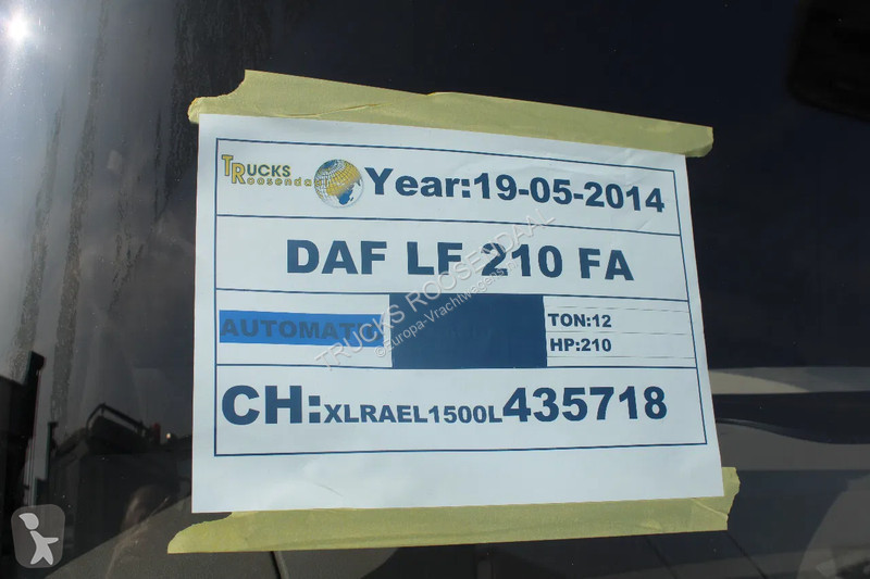 Camion DAF 210 + euro 6 + lift