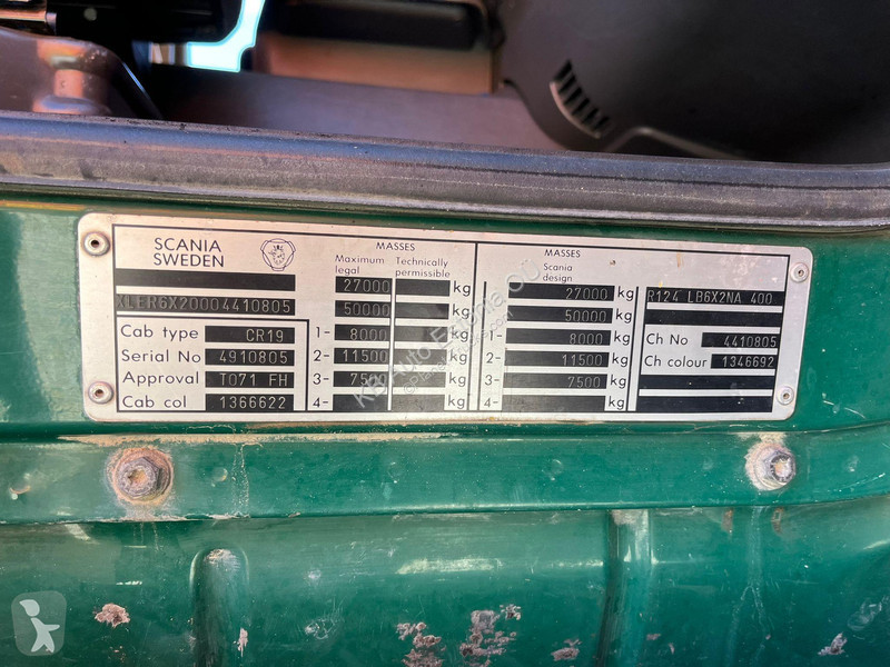 Camion Scania R 124 400 6x2 MARRE A 20 ton /...