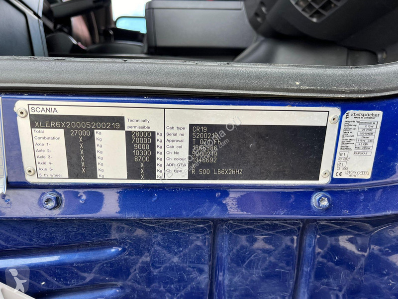 Vrachtwagen Scania R 500 6x2 JOAB 20 ton /...