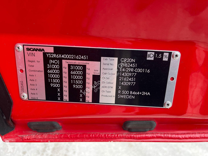 Lastbil Scania R 500 4x4+2 RETARDER / BIG AXE /...