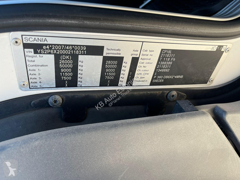Lastbil Scania P 360 6x2*4 BOX =9725 mm