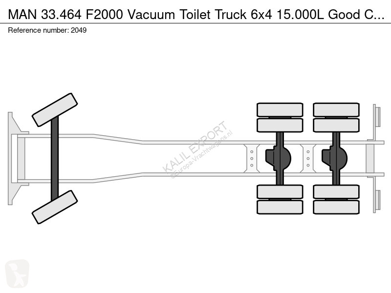 Vrachtwagen MAN F2000 Vacuum Toilet Truck 6x4...