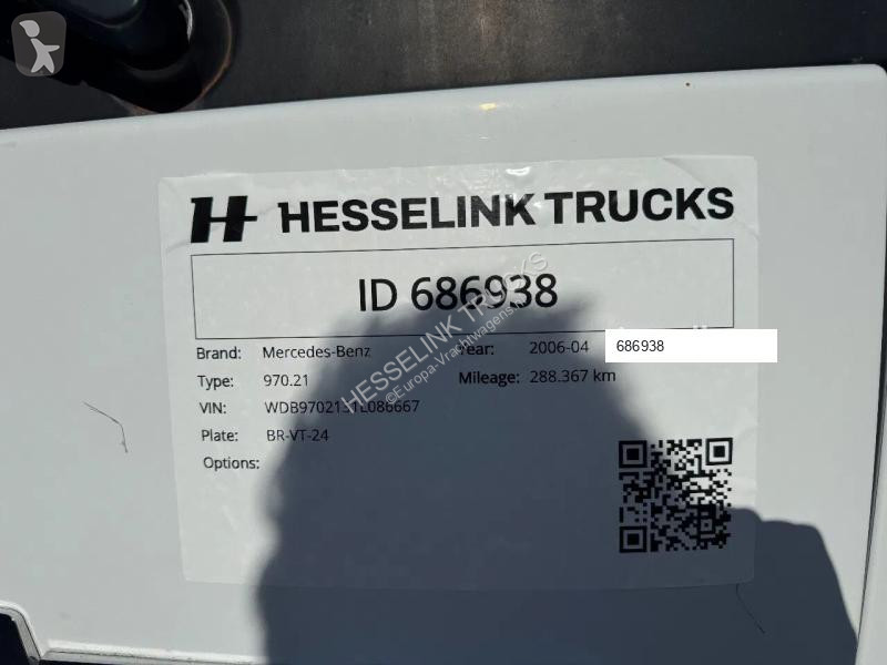 Camion Mercedes 818 Machinery transporter +...