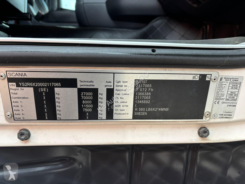 Camion Scania R 580 6x2*4 BOX =7394 mm