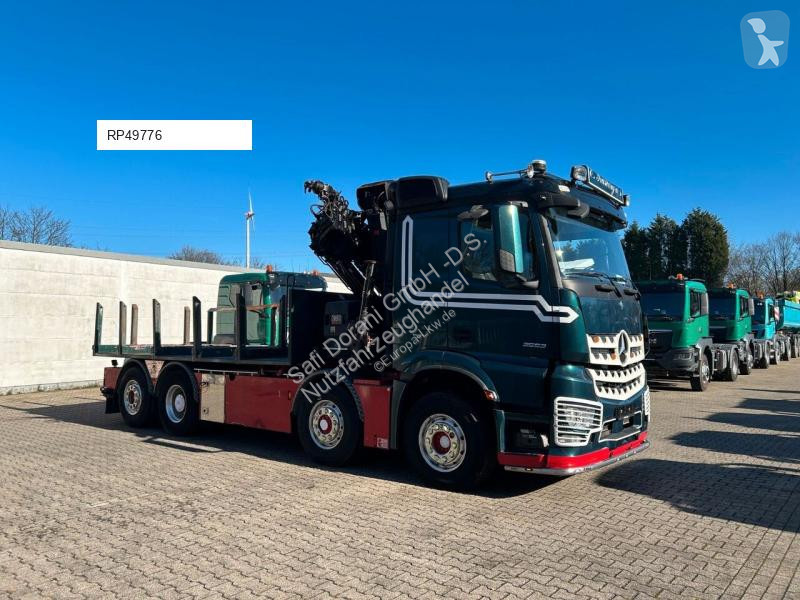 شاحنة Mercedes 3253 + HIAB 302 Kran 8x2-4 HAD...