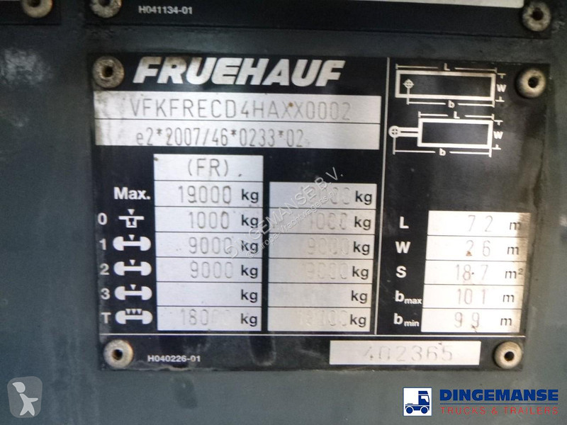 شاحنة MAN TGX 6X2 high volume + Fruehauf closed...