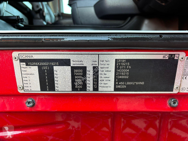 شاحنة Scania R 450 8x2*6 PK 92002 + JIB + WINCH...