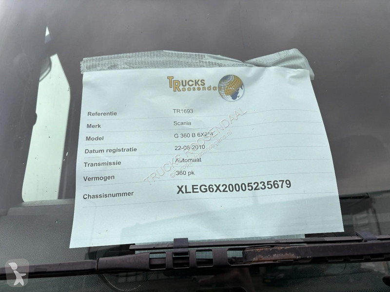 شاحنة Scania G 360 + 24,500 ITER! + 6X2 + EURO...