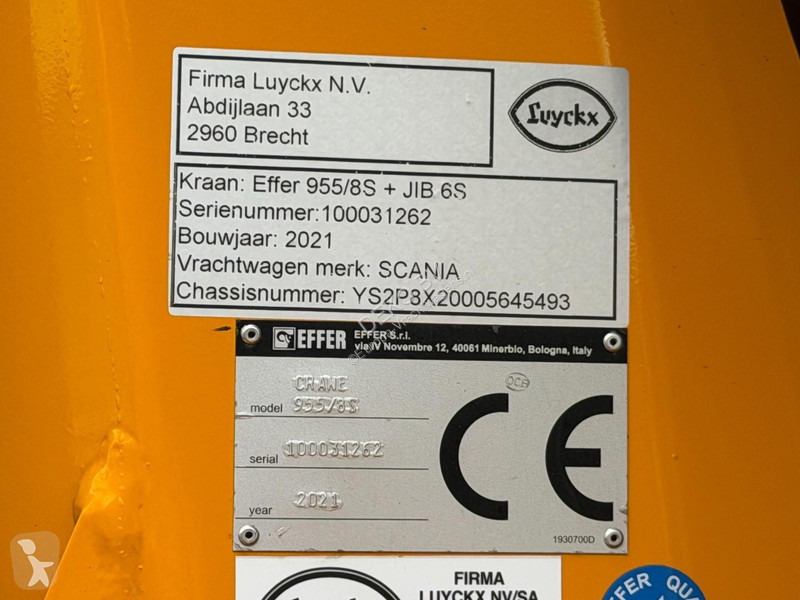 شاحنة Scania 450 XT EFFER 955 (95TM)CROSSSTAB...