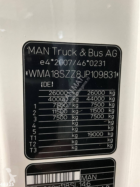 شاحنة MAN 26.460 Euro 6 Multilift 20 Ton...