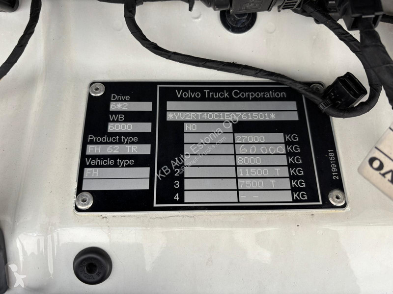 شاحنة Volvo 500 6x2 ThermoKing T-1200R / box...