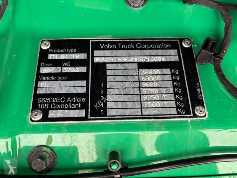 Lastbil Volvo 540 8x4*4 PALFINGER PHT 20 ton /...