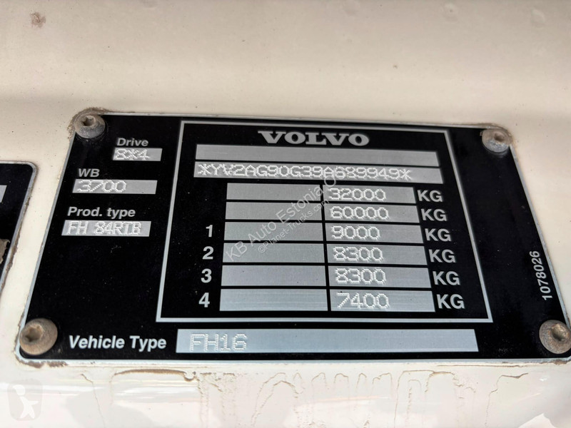شاحنة Volvo 540 8x4*4 HIAB 322E-6 + JIB / BOX...