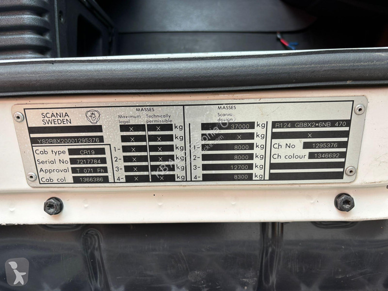 شاحنة Scania R 124 8x2*6 PK 72002 + JIB /...