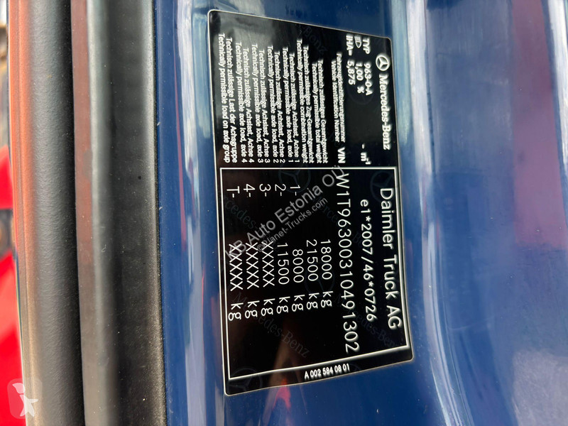 شاحنة Mercedes 1830 4x2 CNG PK 12.501 / BOX...