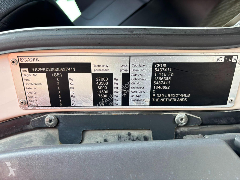 شاحنة Scania P 320 6x2*4 FRIGOBOCK EK13U / BOX...