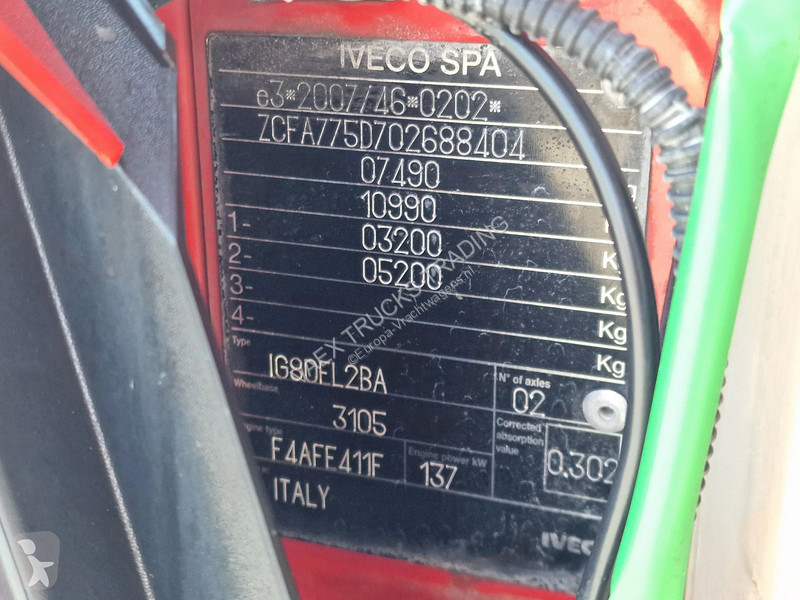 شاحنة Iveco 75.190 - Finkl Livestock 1 deck -...