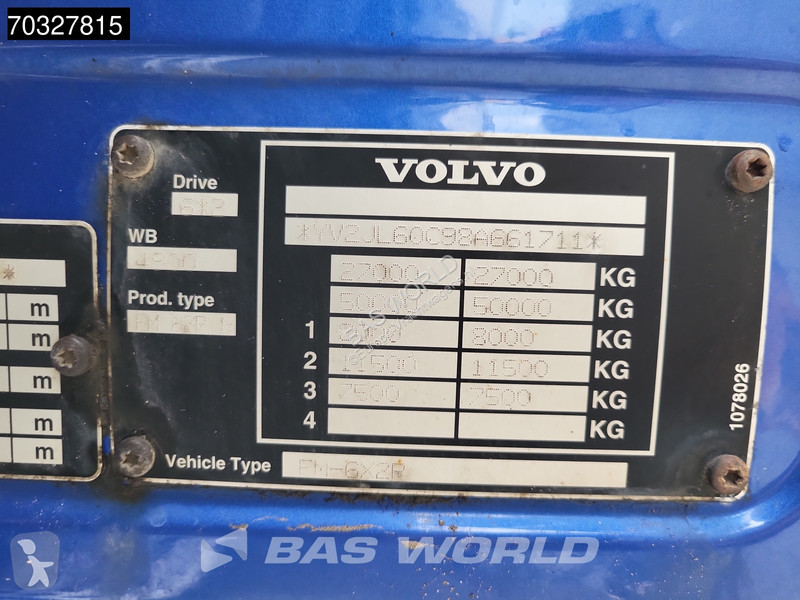 شاحنة Volvo FM 340 FM 6X2 Lift+Steering Axle...