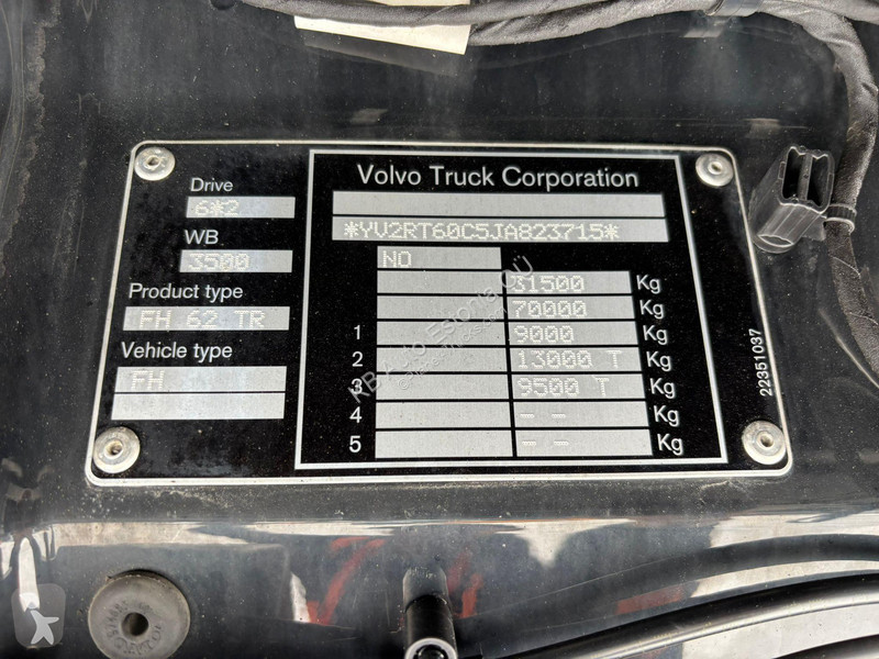 Camion Volvo 540 6x2 RETARDER / BOX L=5088 mm