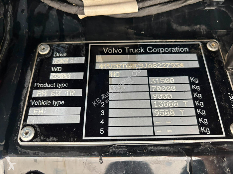 شاحنة Volvo FH 540 6x2 RETARDER / BIG AXLE /...