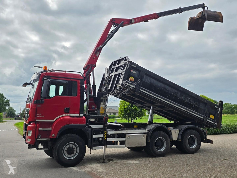 شاحنة MAN 33.400 6X6 BH WVT WS Z-crane/TIPPER!!...